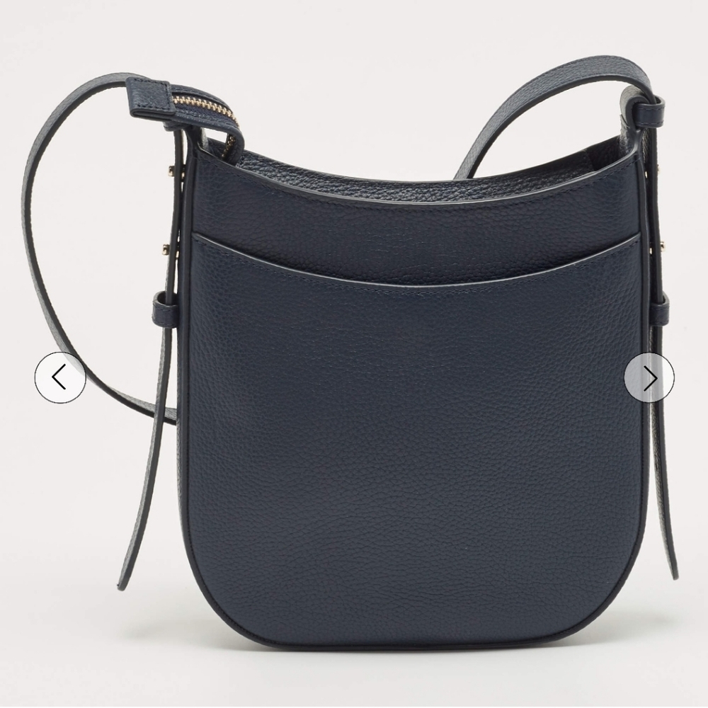 Kate Spade, North South Crossbody Bag, Patchwork Suede, Blazer Blue‎ - Picture 11 of 12